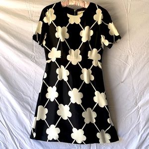 Kate Spade.  Size 8.  Black and white dress.
